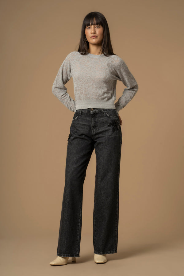 Pantalon style jean coupe droite - Pantalon DENIM DEWEN