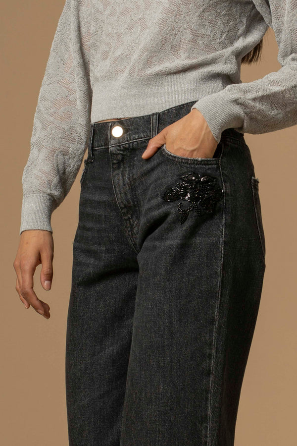 Pantalon style jean coupe droite - Pantalon DENIM DEWEN