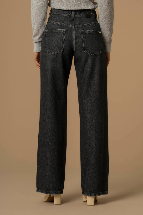 Jeans rectos tiro alto - Pantalon DENIM DEWEN