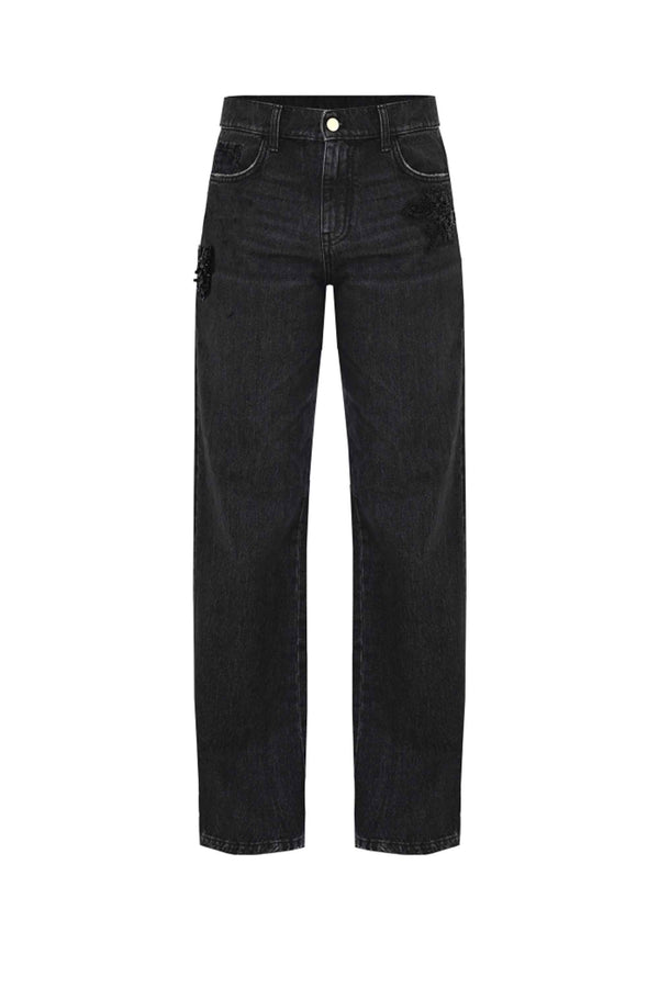 Pantalon style jean coupe droite - Pantalon DENIM DEWEN