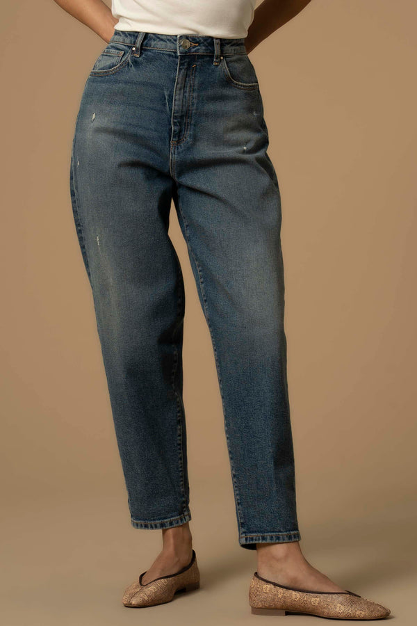 Pantalon jean avec coupe boyfriend - Pantalon DENIM KATIANA