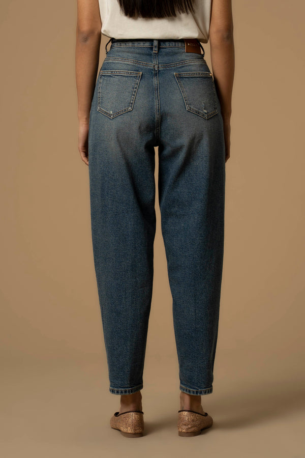 Pantalon jean avec coupe boyfriend - Pantalon DENIM KATIANA