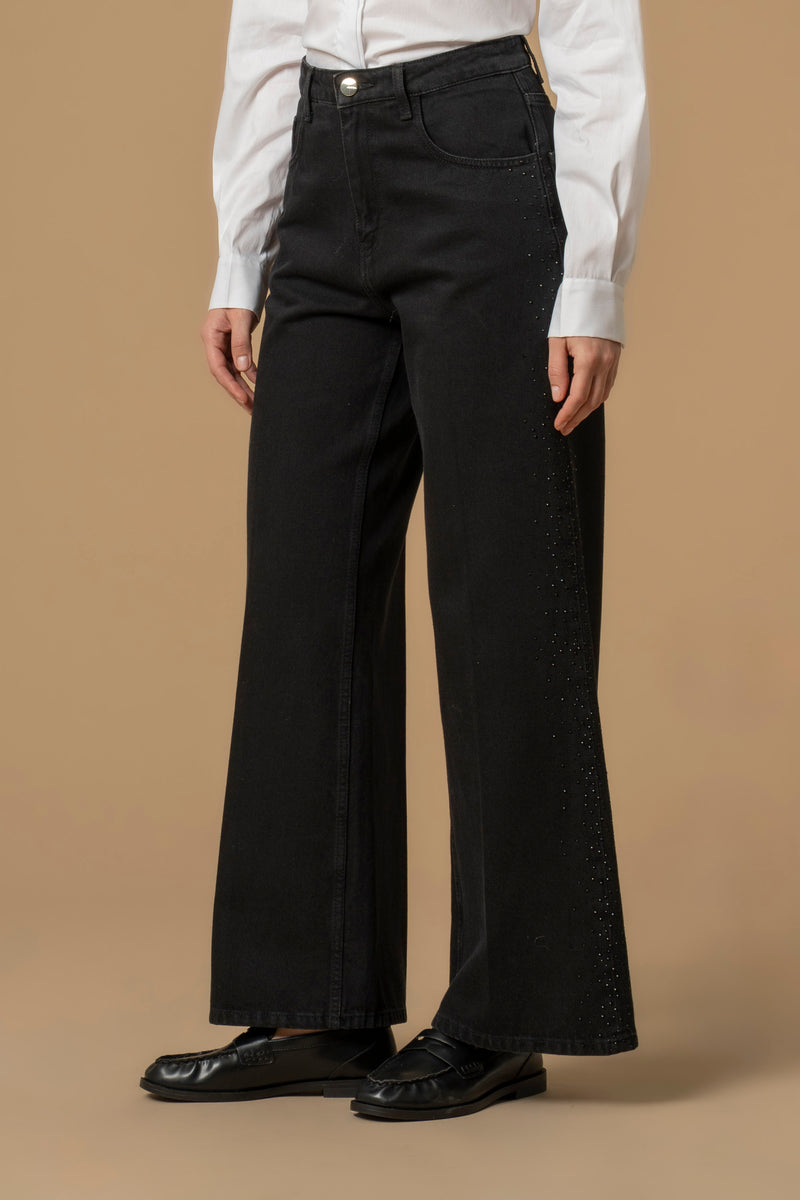 Pantaloni in denim wide fit - Pantaloni Denim Kelinia