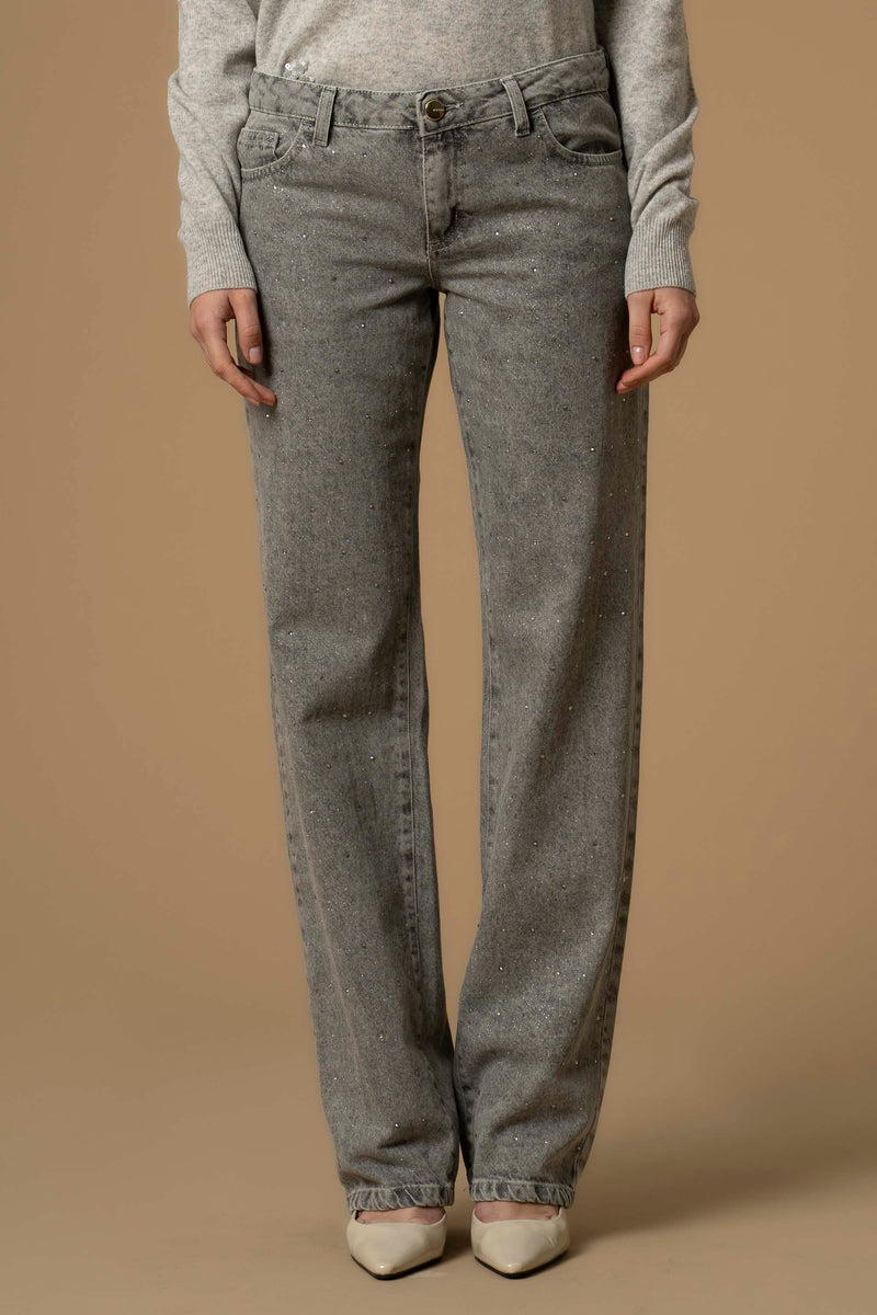 Pantalon style jean avec coupe droite - Pantalon DENIM DEMETRIA