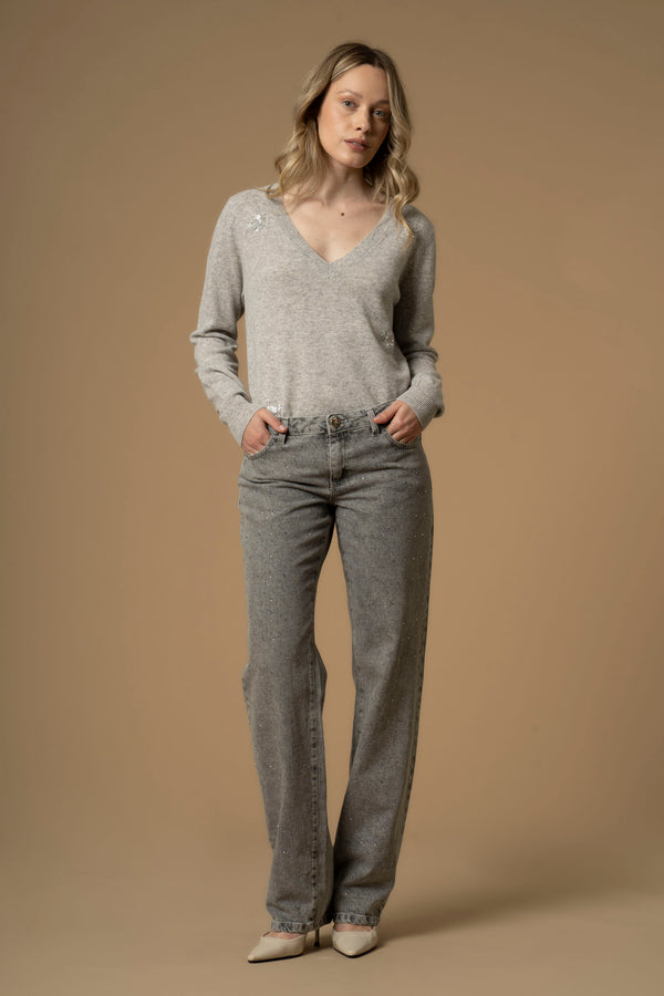 Pantalon style jean avec coupe droite - Pantalon DENIM DEMETRIA