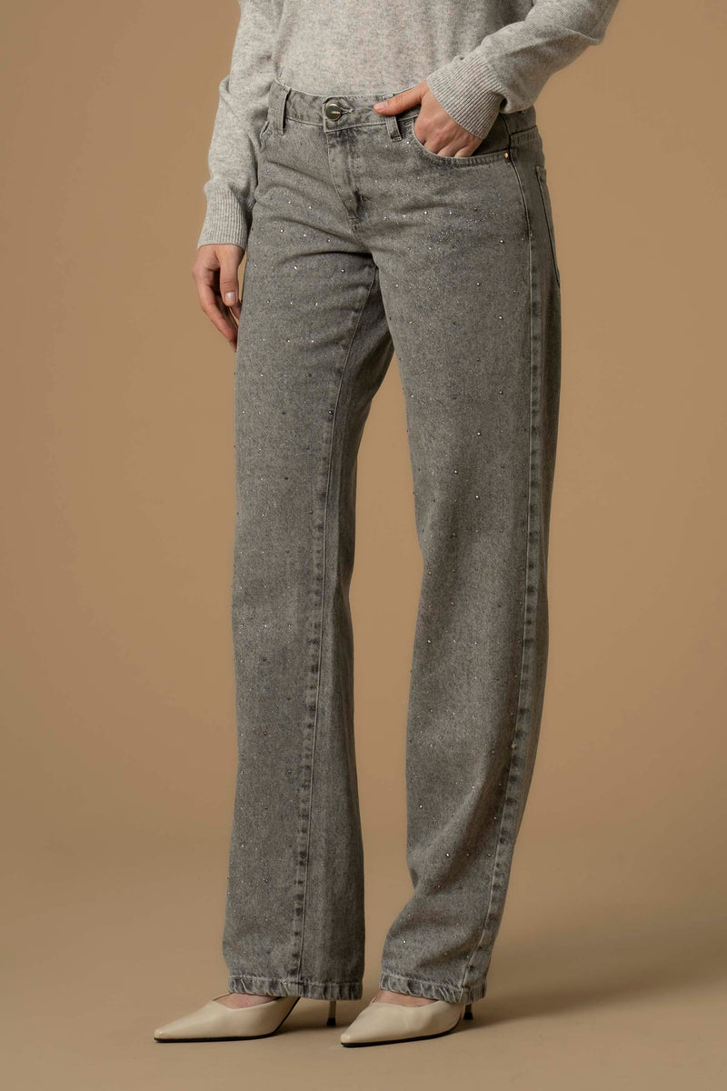 Pantalon style jean avec coupe droite - Pantalon DENIM DEMETRIA