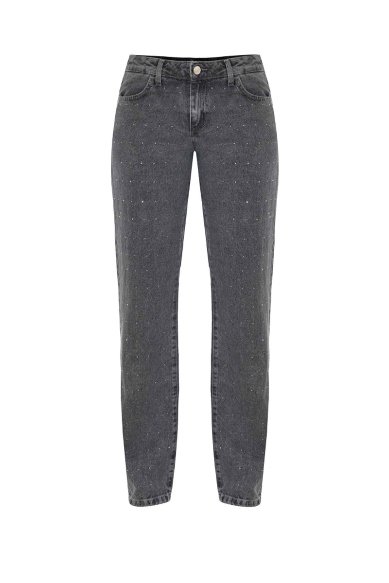 Pantaloni in denim con strass Pantaloni Denim Demetria