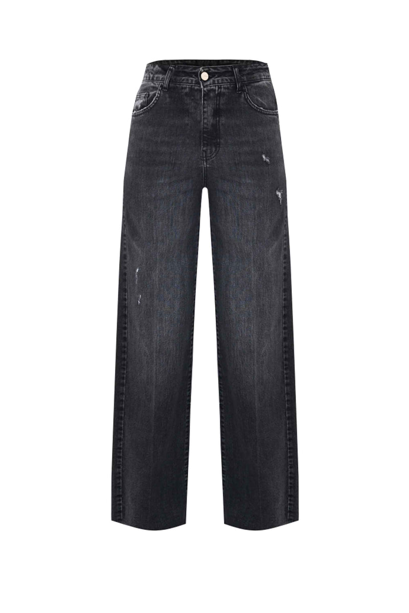 Pantaloni in denim con dettagli distressed - Pantaloni Denim Jeraldina