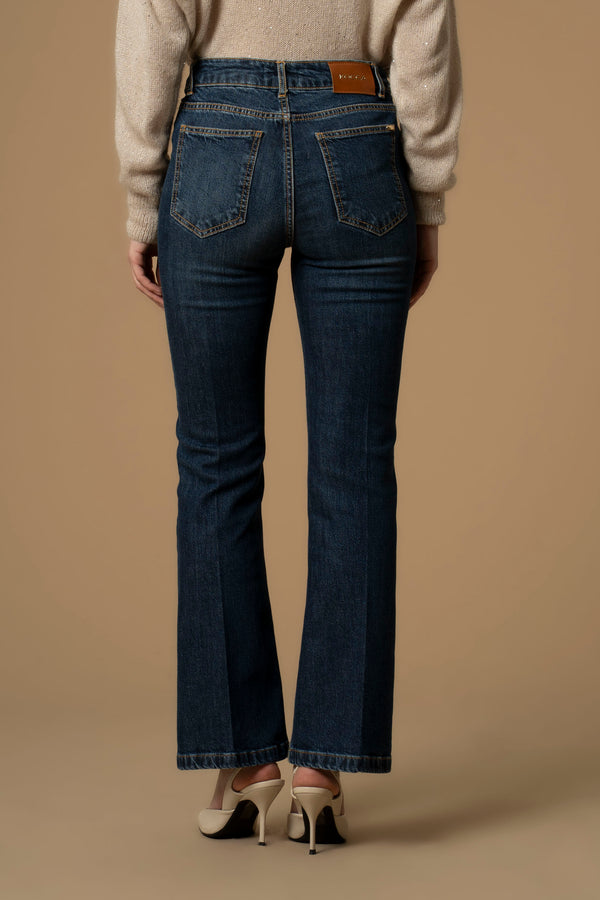 Pantalon coupe Bootcut longueur Capri - Pantalon DENIM CON CATENA RODRIGUE