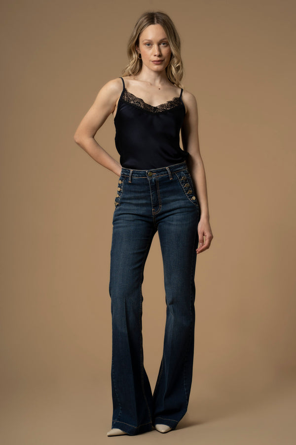 Pantalon jean extra long coupe droite - Pantalon DENIM ROONEY