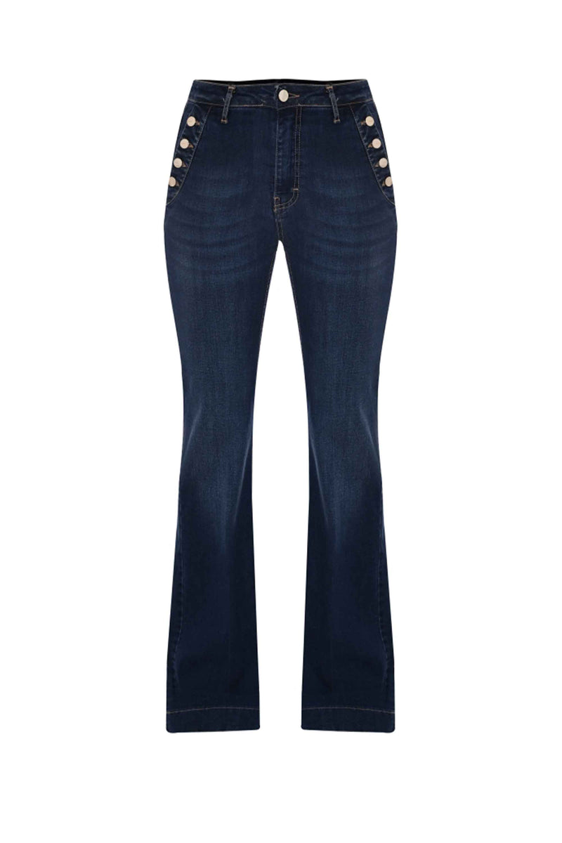 Jeans con botones laterales - Pantalon DENIM ROONEY