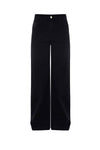Pantaloni in denim a palazzo con strass - Pantaloni Denim Con Applicazione Donvina