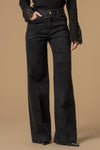 Pantalon coupe droite large avec bouton - Pantalon DENIM DONVINA