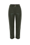 Chic professional relaxed fit leather look trousers - Trousers MARITUSA