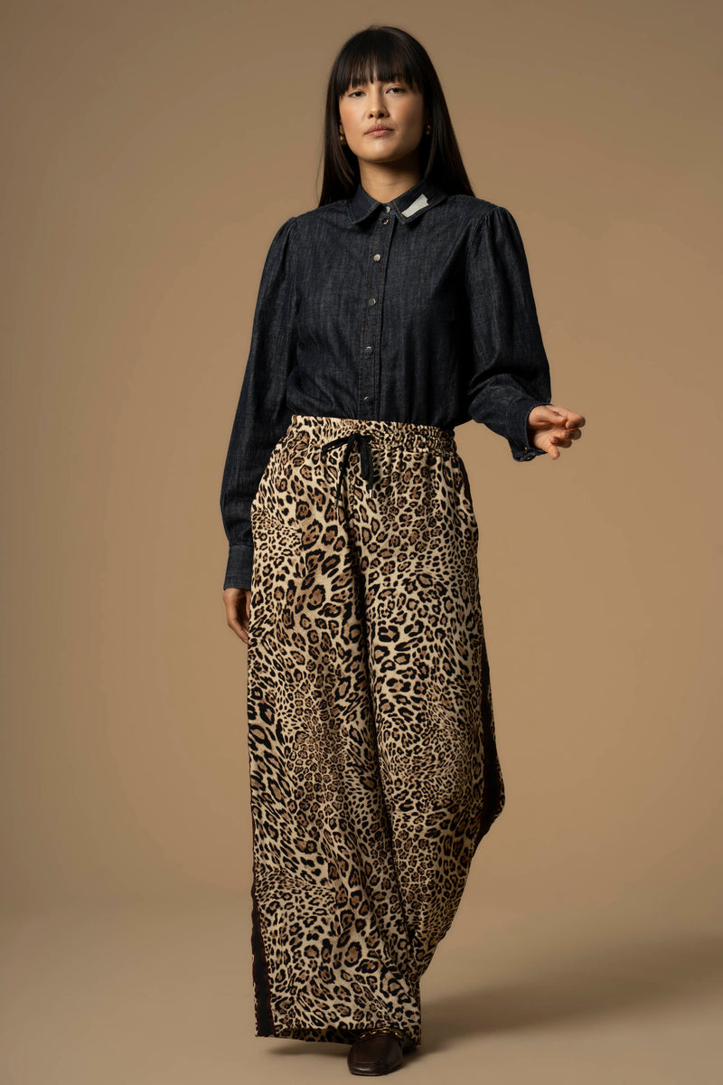 Pantalon à imprimés coupe large - Pantalon ANIL