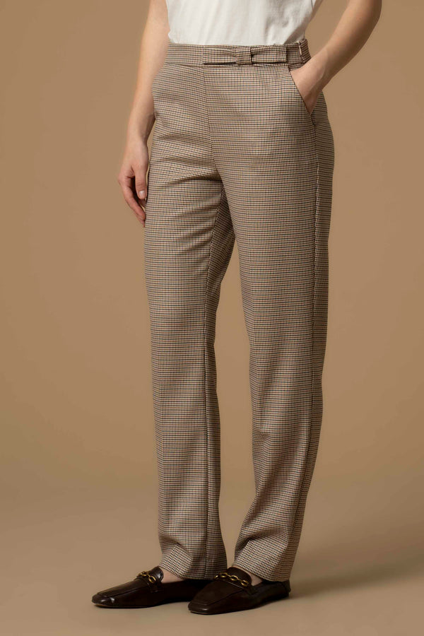 Professional chic chequered full length trousers - Trousers JELMINO