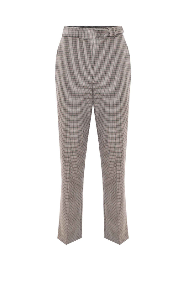 Professional chic chequered full length trousers - Trousers JELMINO