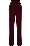 Pantalon coupe droite taille montante - Pantalon FENETH