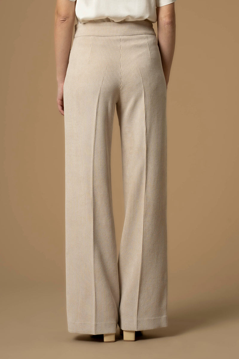 Pantalon large détails chaînettes taille - Pantalon CON APPLICAZIONE ANSYELL