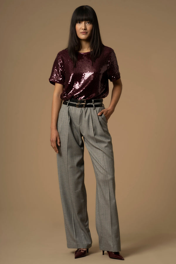 Professional relaxed fit double belted trousers - Trousers GREGOR