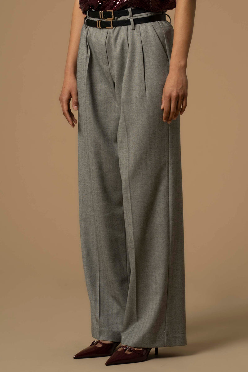 Pantalon large fluide avec plis - Pantalon GREGOR