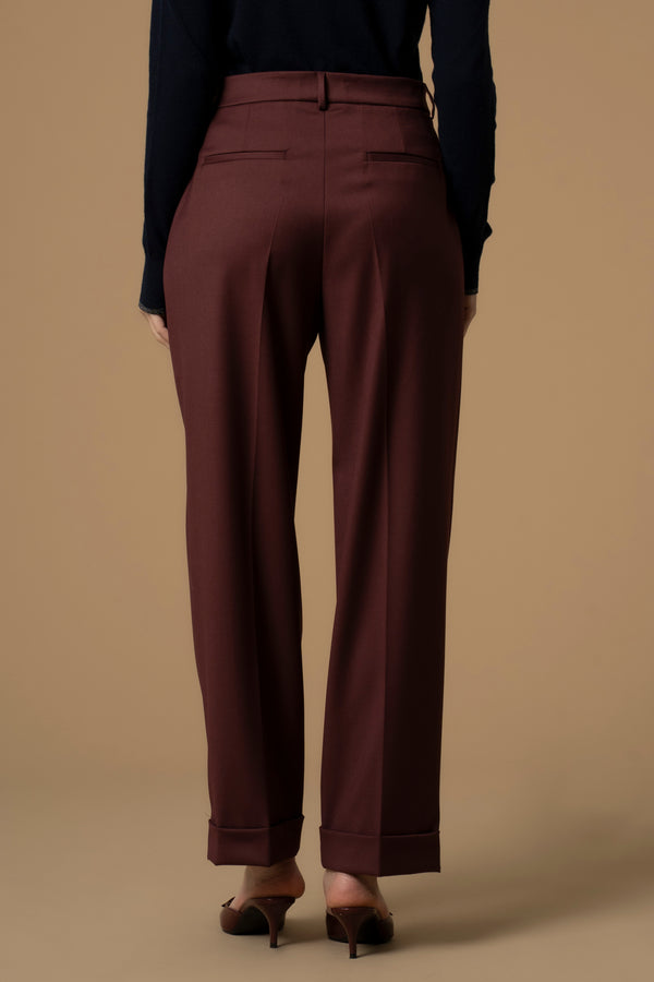 Elegant casual chic roll up trousers - Trousers HATTILAS