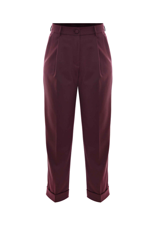 Elegant casual chic roll up trousers - Trousers HATTILAS