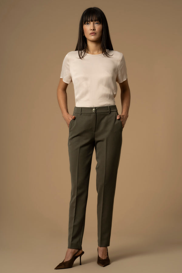 Stylish slim fit professional full length trousers - Trousers LIAN