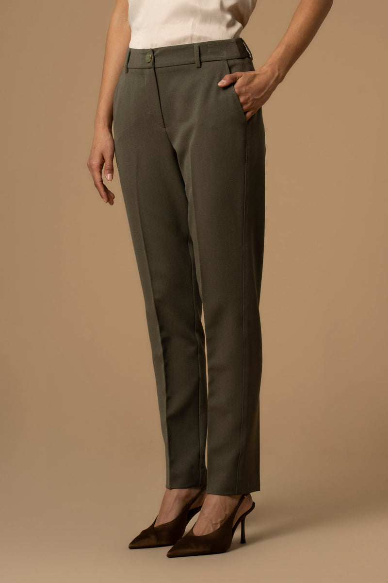 Pantalon slim avec coupe droite - Pantalon LIAN
