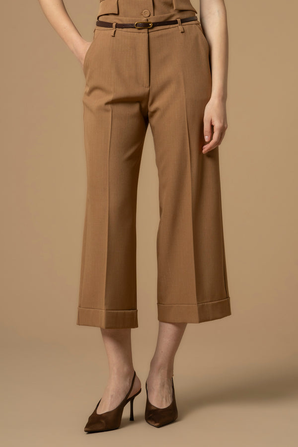 Chic professional three quarter length business trousers - Trousers EBBA
