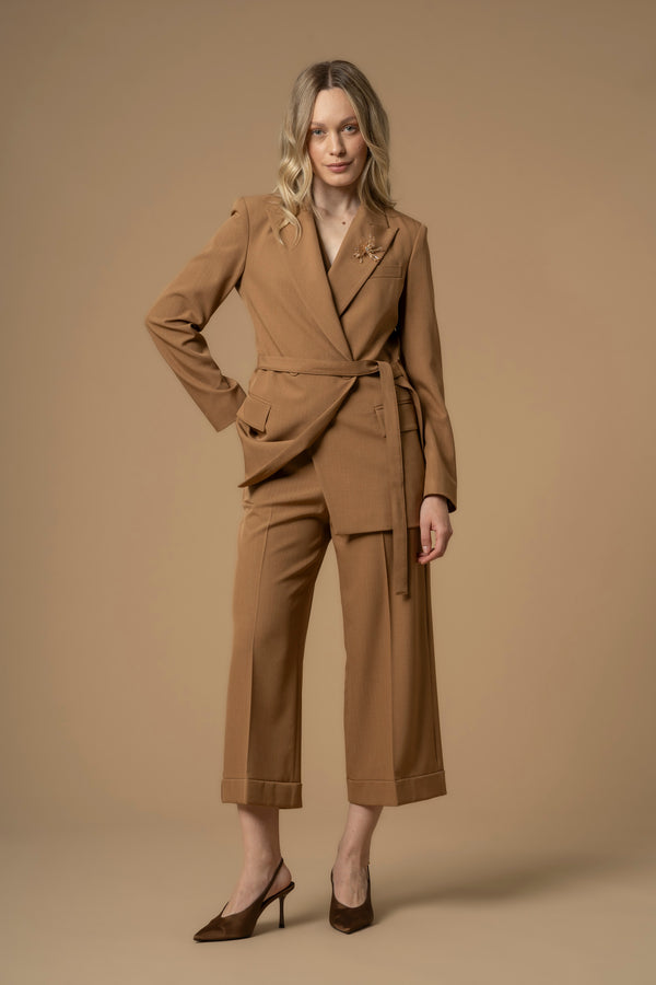 Chic professional three quarter length business trousers - Trousers EBBA