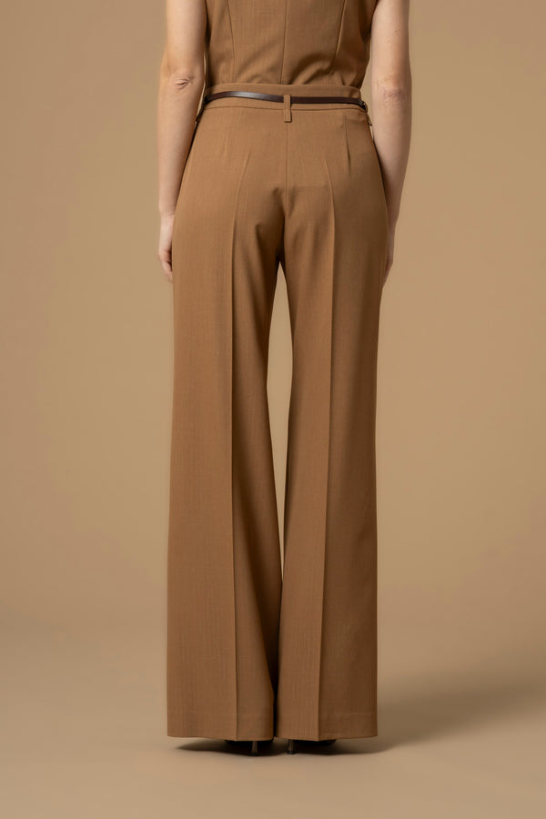 Stylish business trousers, full length with creases - Trousers GILIOLA
