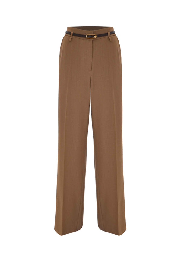 Stylish business trousers, full length with creases - Trousers GILIOLA