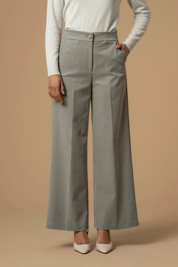 Professional above ankle flared business style trousers - Trousers LAREINA