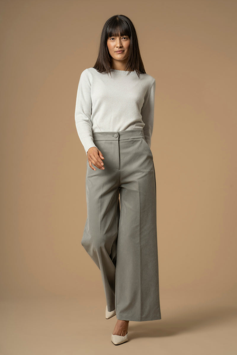 Pantalon coupe wide legs avec poches - Pantalon LAREINA