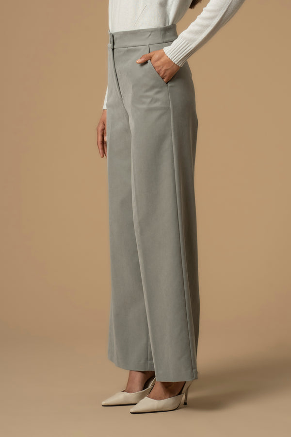 Professional above ankle flared business style trousers - Trousers LAREINA