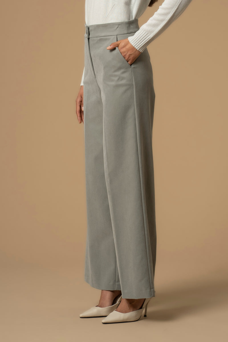Pantalon coupe wide legs avec poches - Pantalon LAREINA