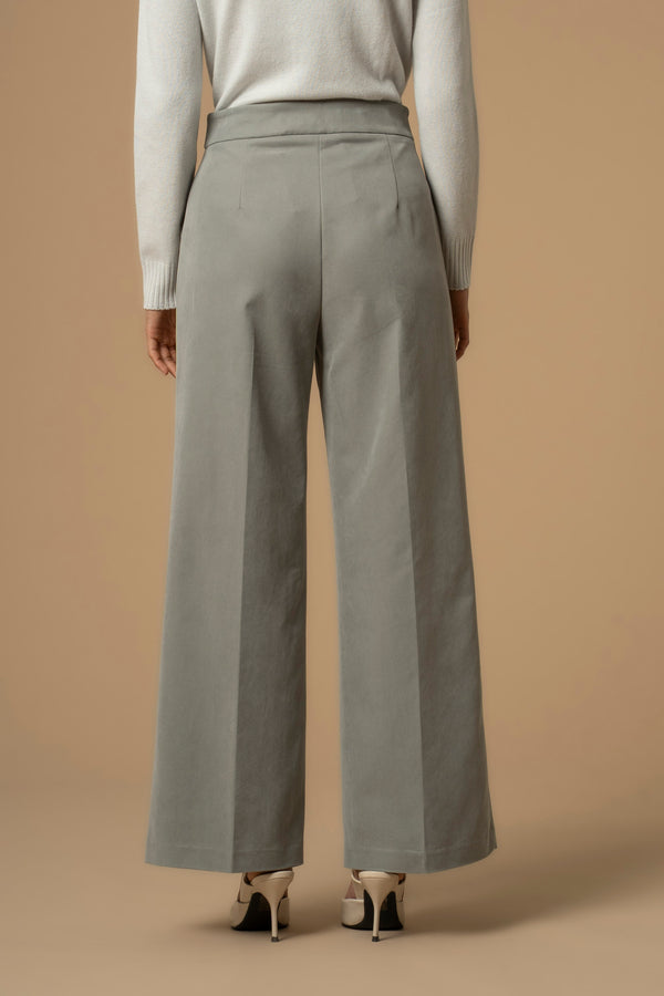 Professional above ankle flared business style trousers - Trousers LAREINA