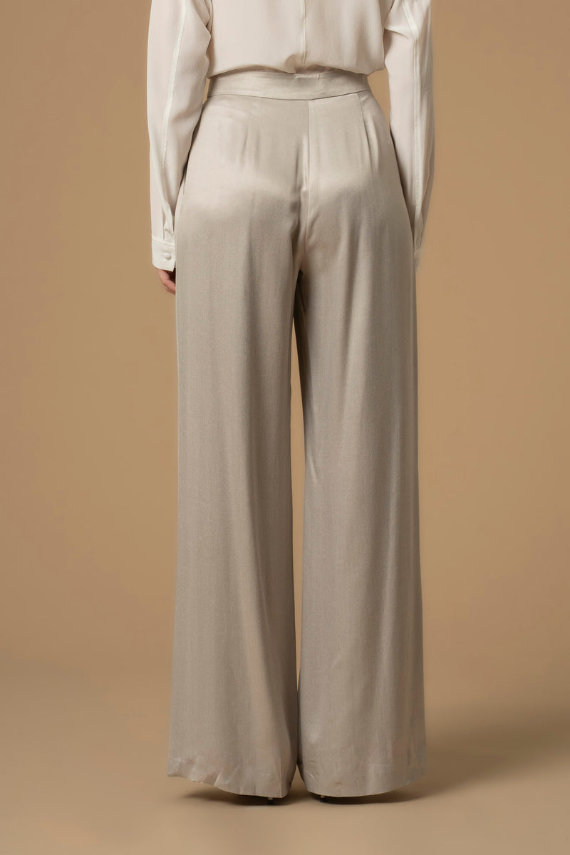 Pantalon large fluide taille ajustée - Pantalon DOLINA