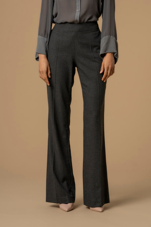 Stylish contoured flared ankle full length trousers - Trousers YOGHI