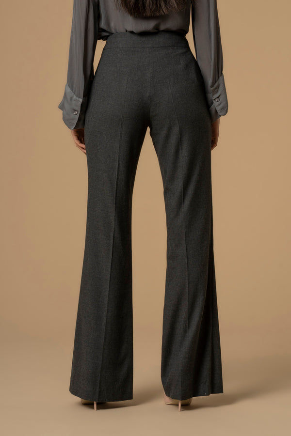 Stylish contoured flared ankle full length trousers - Trousers YOGHI