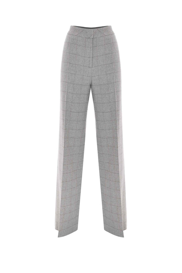 Chic extra long lightly chequered trousers - Trousers AGOT