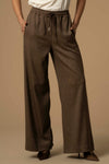 Pantaloni wide leg con coulisse - Pantaloni Gusto