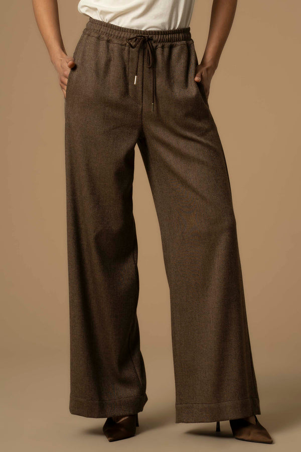 Casual smart flared ankle length trousers - Trousers GUSTO