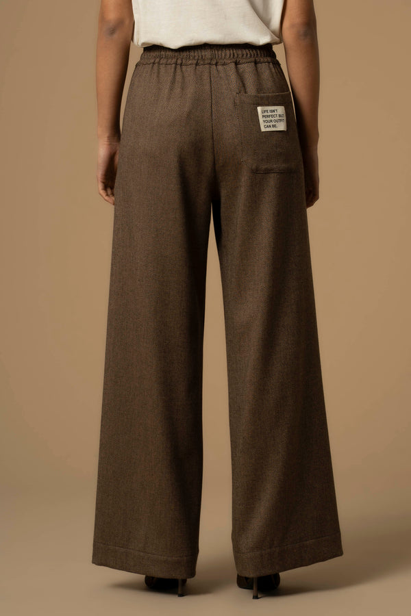 Pantaloni wide leg con coulisse - Pantaloni Gusto