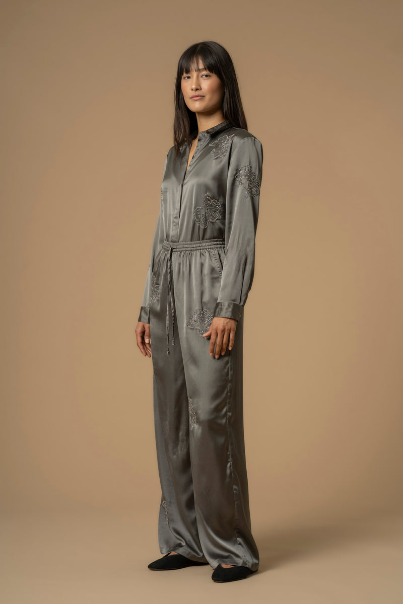 Set pantaloni e camicia con applicazioni - Set Camicia+Pantaloni Carmelita