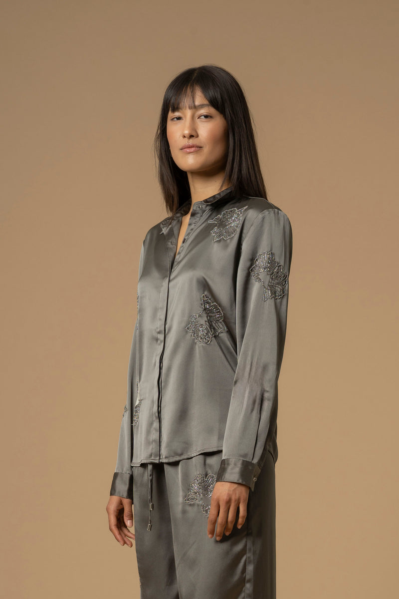 Set pantaloni e camicia con applicazioni - Set Camicia+Pantaloni Carmelita