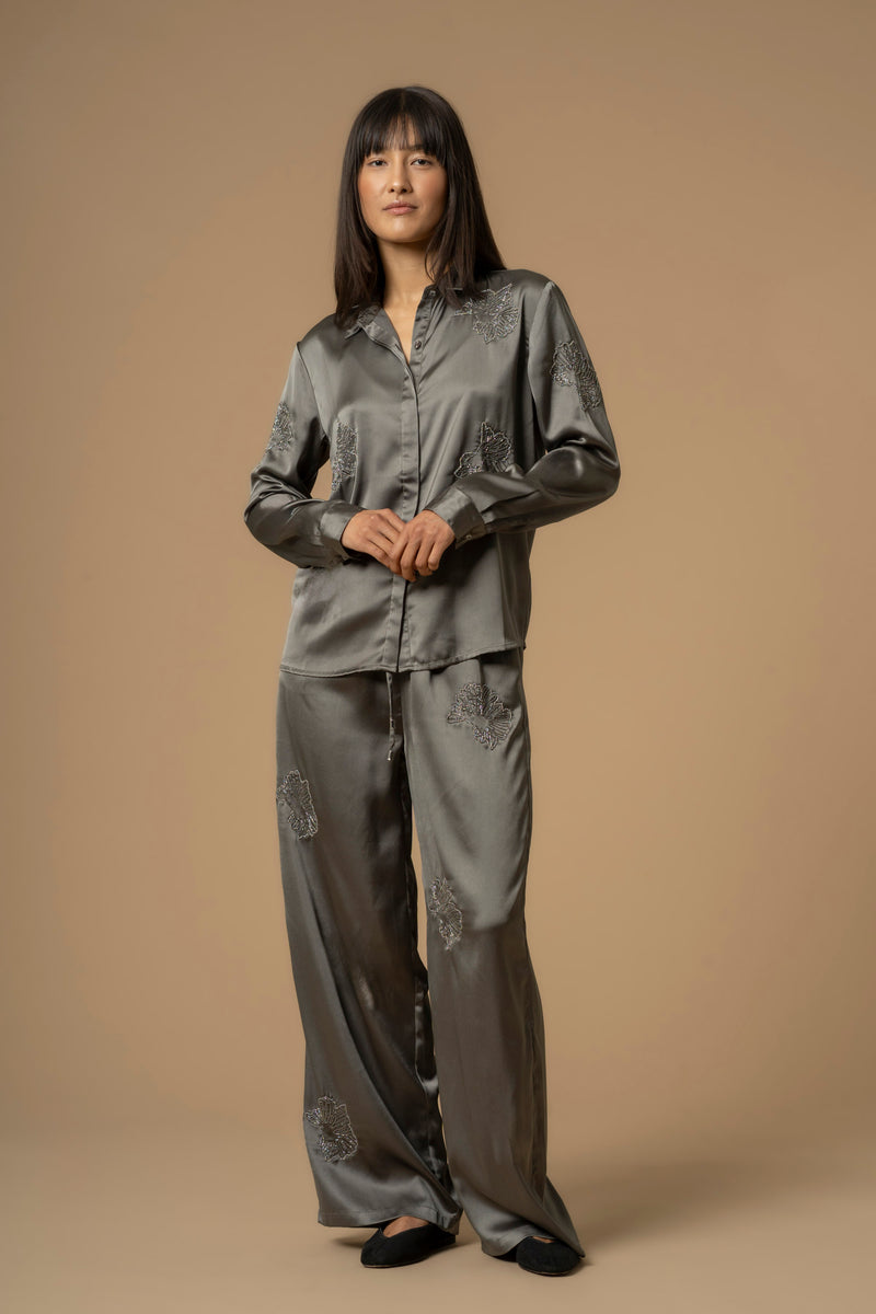 Set pantaloni e camicia con applicazioni - Set Camicia+Pantaloni Carmelita