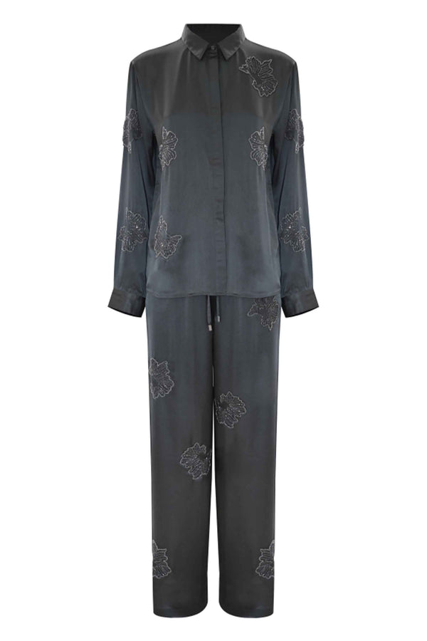 Set pantaloni e camicia con applicazioni - Set Camicia+Pantaloni Carmelita