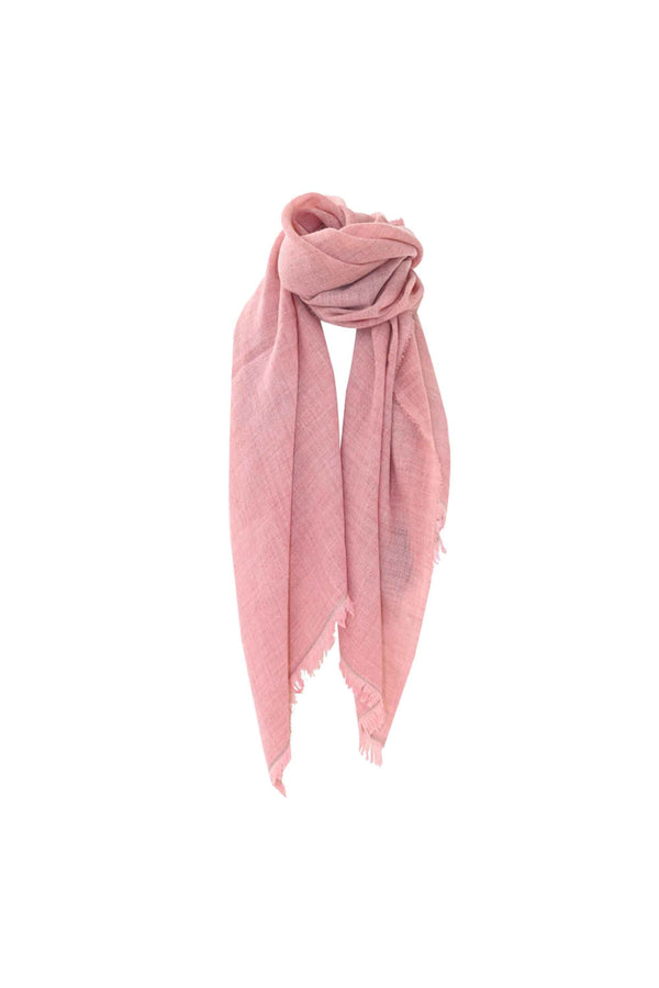 Elegant cotton style frayed edge scarf - Scarf FILARETE